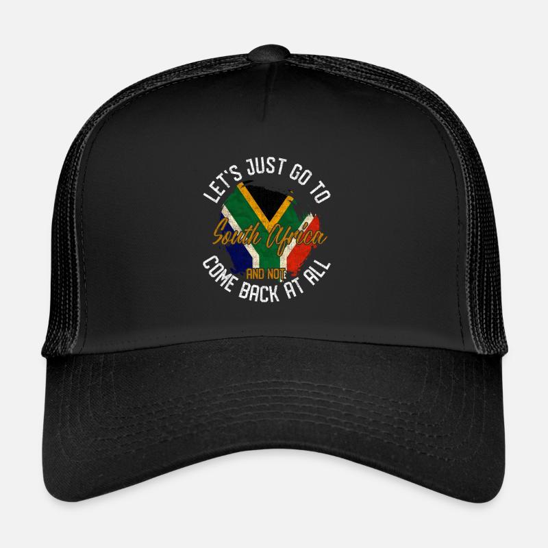 Südafrika - Trucker Cap - Schwarz/Schwarz