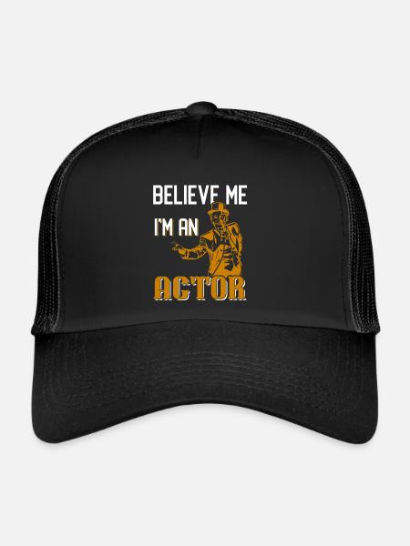 actor - Trucker Cap - black/black - Front