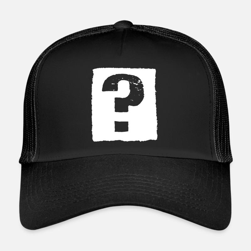 Point d’interrogation ! Casquette trucker 