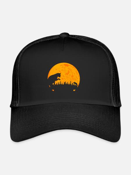 Chess Game Cat Mouse Chessboard Chess Pieces - Trucker Cap - black/black - Front
