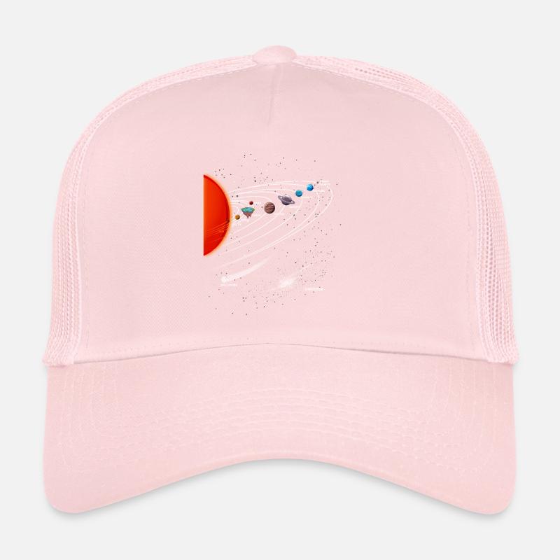 Flat Earth Flat Earth Solar System Trucker Cap