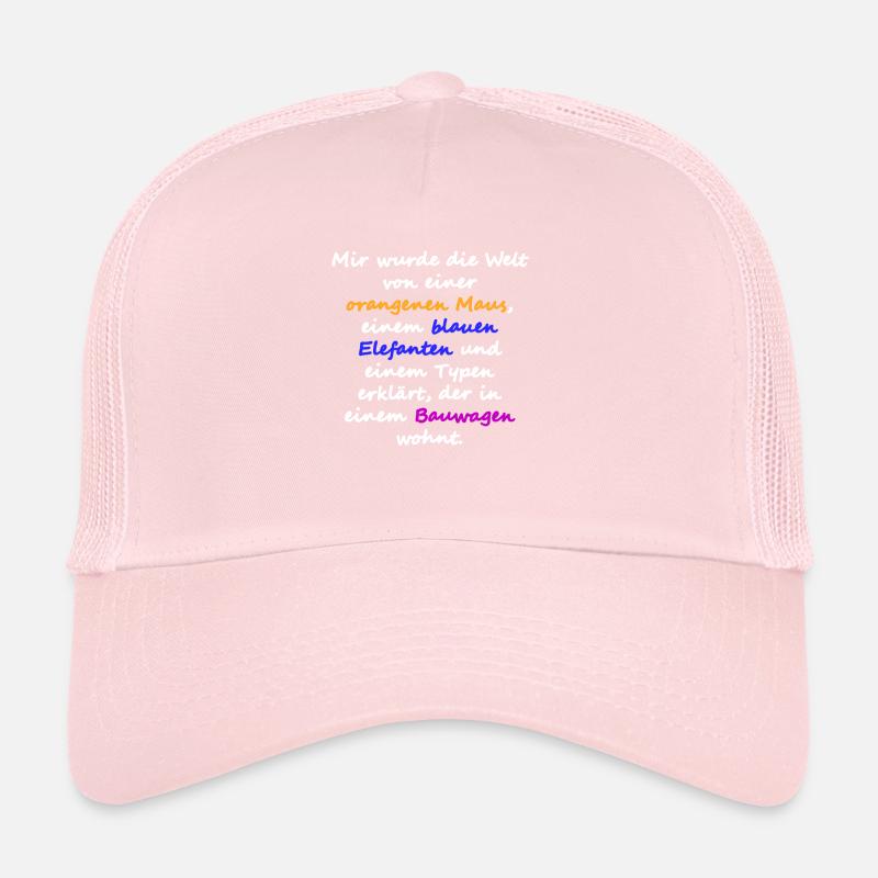 orangene maus weiss Trucker Cap