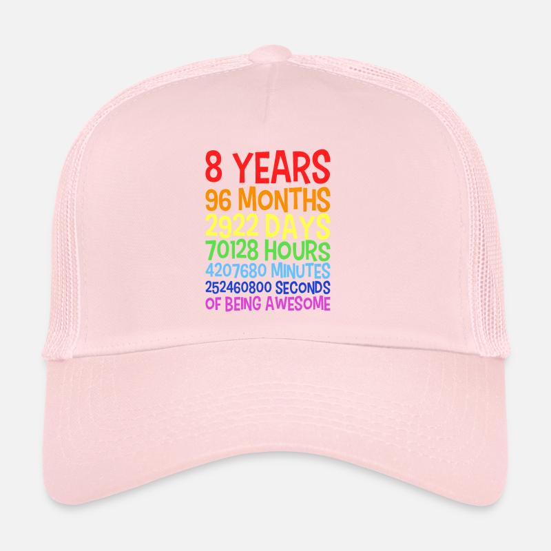 Cadeau d'anniversaire de 8 ans pour le 8e anniversaire Casquette trucker 
