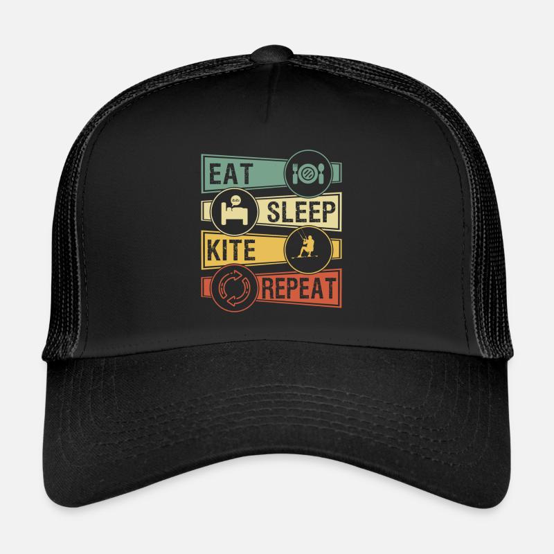 Kiter - Trucker Cap - Schwarz/Schwarz