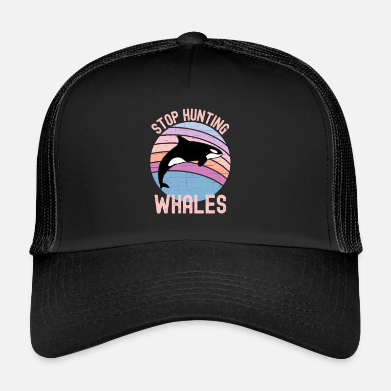 Arrêtez de chasser les baleines Casquette trucker 