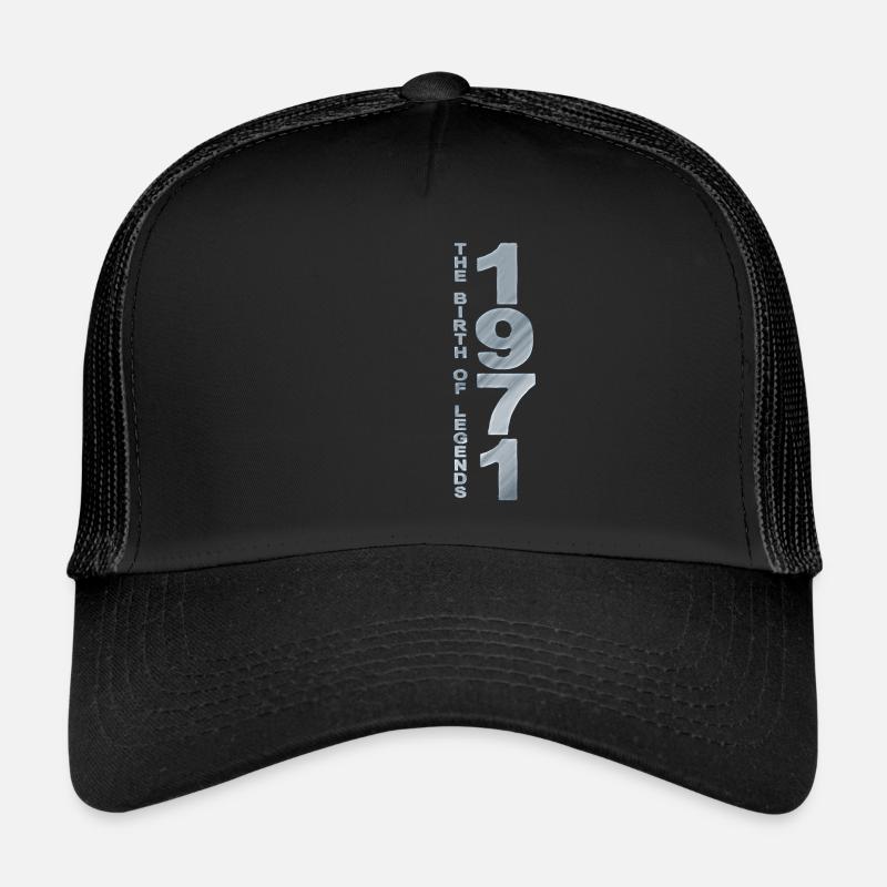 1971 Birthday Gift Born 1971 Trucker Cap