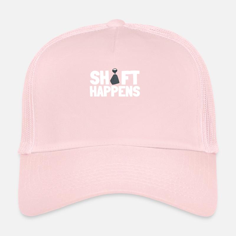 Manual Transmission And Vintage Stick Shift Trucker Cap