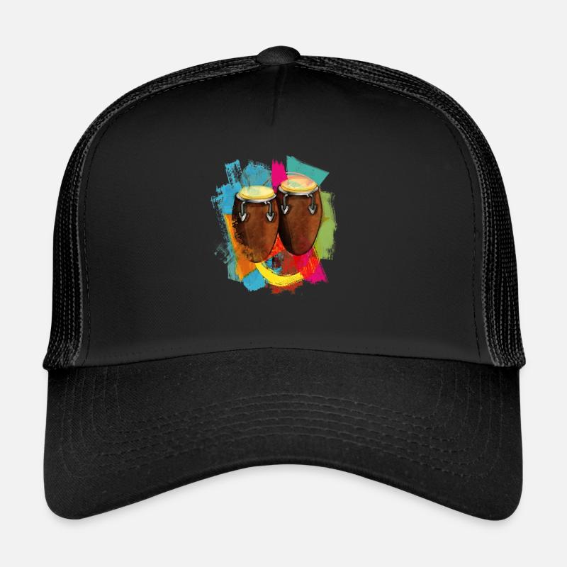 Conga Drums Musique latine Tumbadora Casquette trucker 