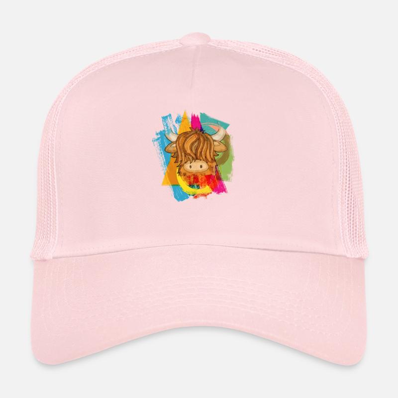 La vache des Highlands Casquette trucker 