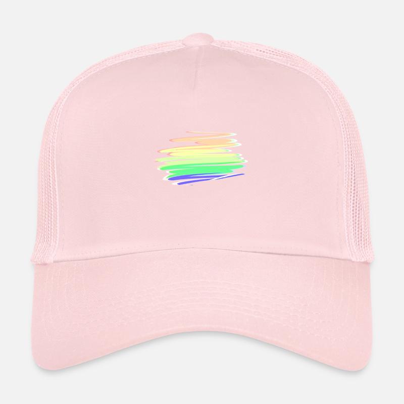 color gradient line stroke Trucker Cap