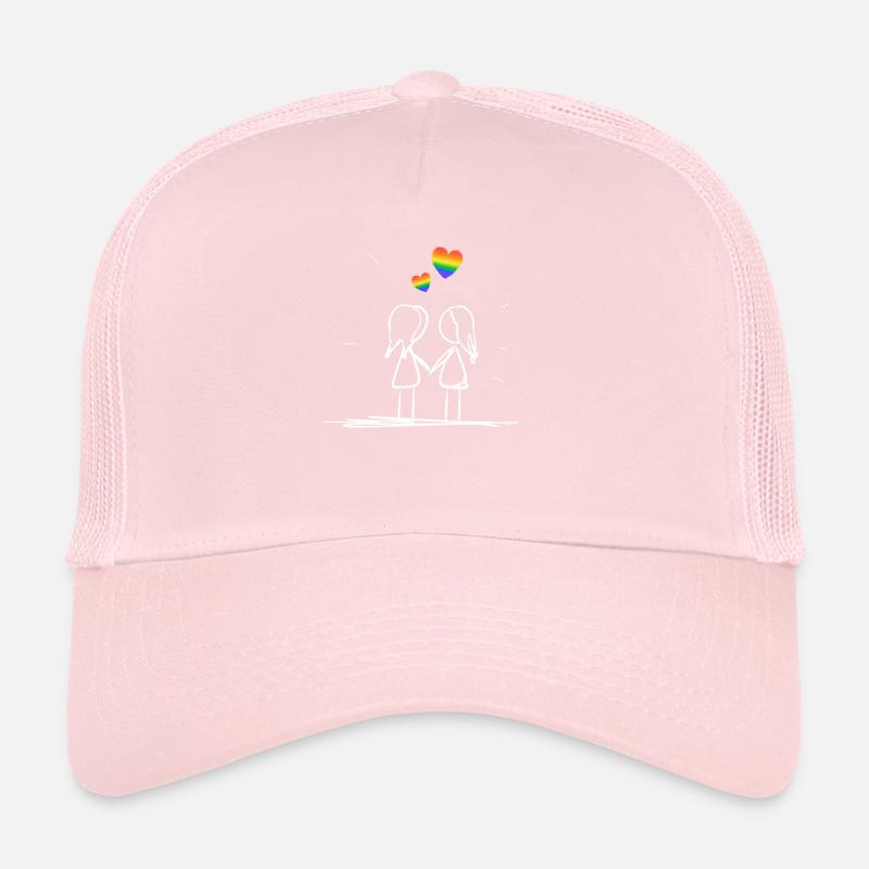 lgbt herzen liebe lesbisch lgbt Trucker Cap