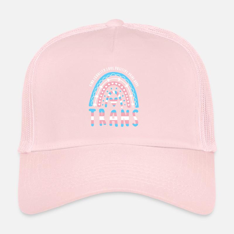 Trans Saying Trans Pride Transgender Rainbow Trucker Cap