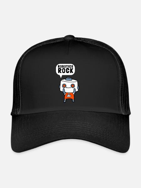 Robots robotiques Droid Builder et robotique - Casquette trucker  - noir/noir - Devant