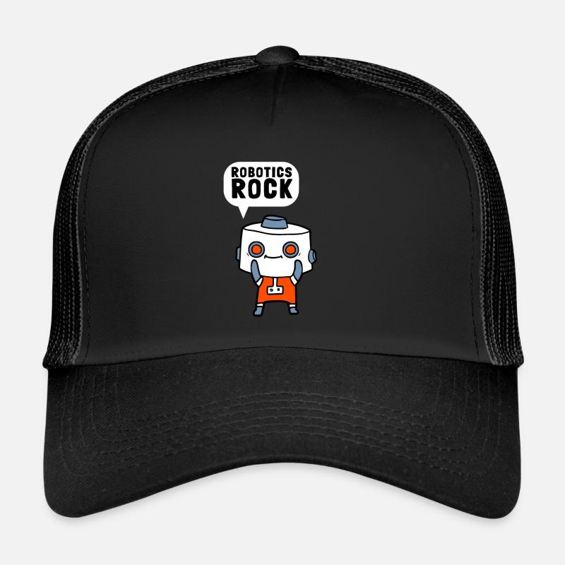 Robotics Robots Droid Builder And Robotics - Trucker Cap - Schwarz/Schwarz