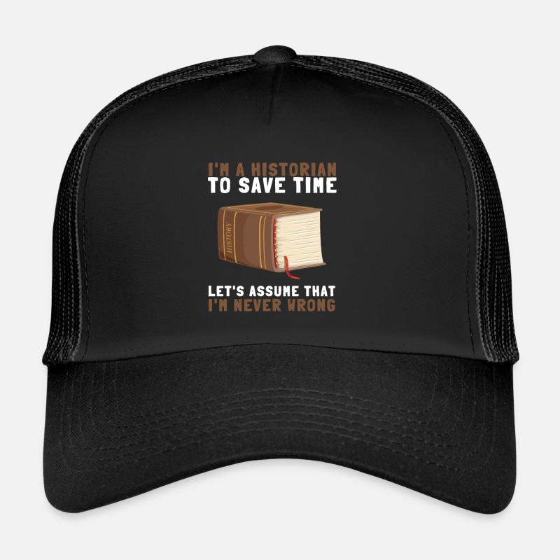 Research Historian Museum Curator And Archivist Trucker Cap