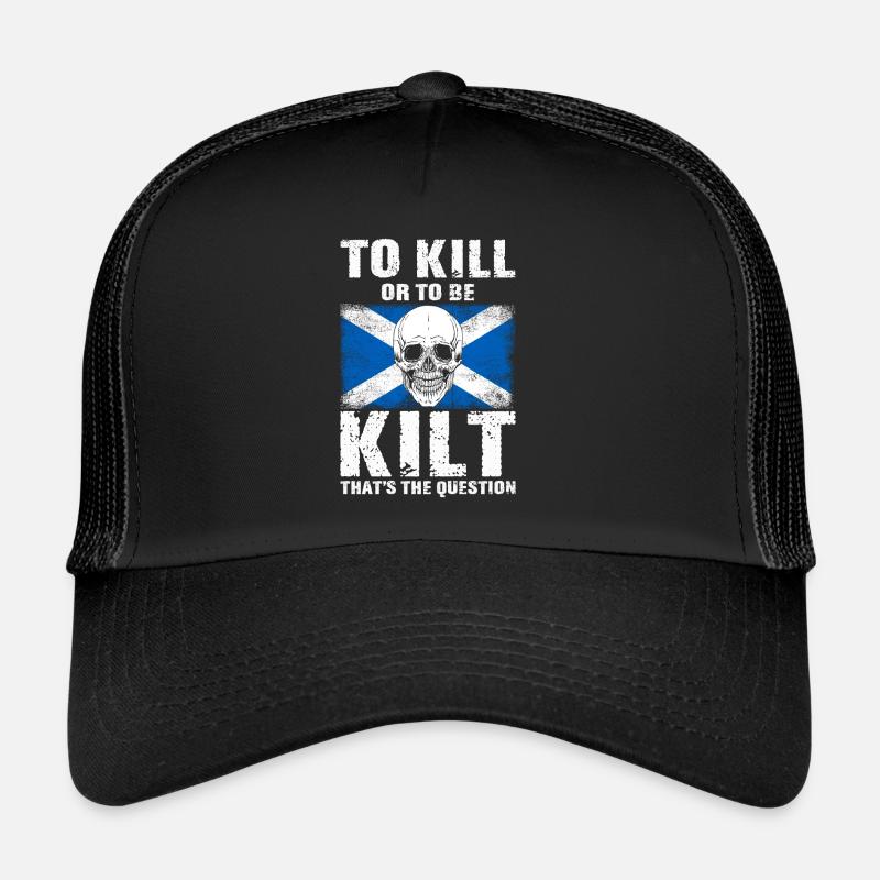 Costume de kilt écossais Saying - Jupe écossaise Casquette trucker 
