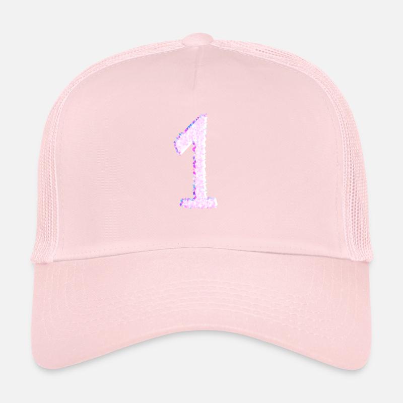 pink eins nummer zahl team Trucker Cap