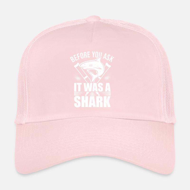 Before You Ask It Was A Shark - Knochenbruch Trucker Cap