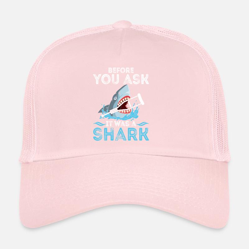 Before You Ask It Was A Shark - Knochenbruch Trucker Cap