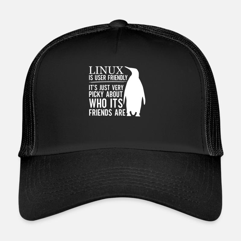Linux Is User Friendly - Cloud Computing Engineer - Trucker Cap - Schwarz/Schwarz