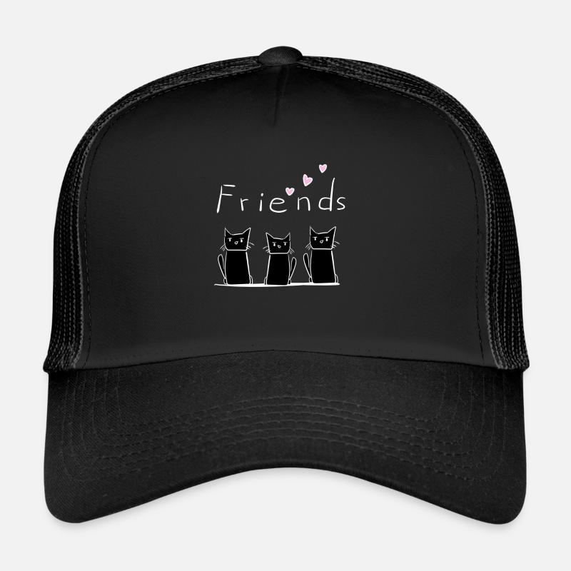 Amis trois chats animaux animal Casquette trucker 