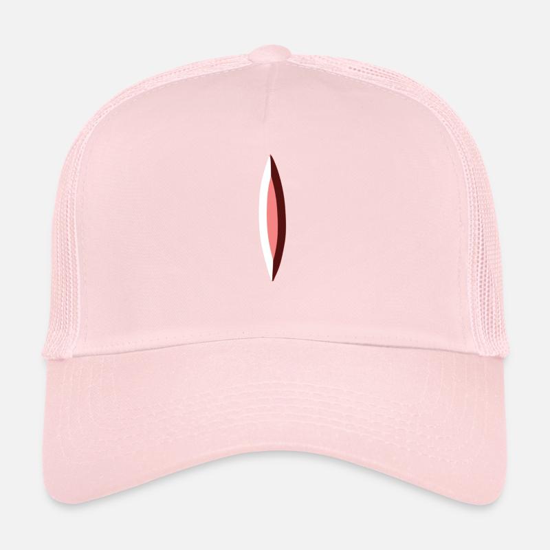 rotes symbol stein rot glänzend kristall Trucker Cap