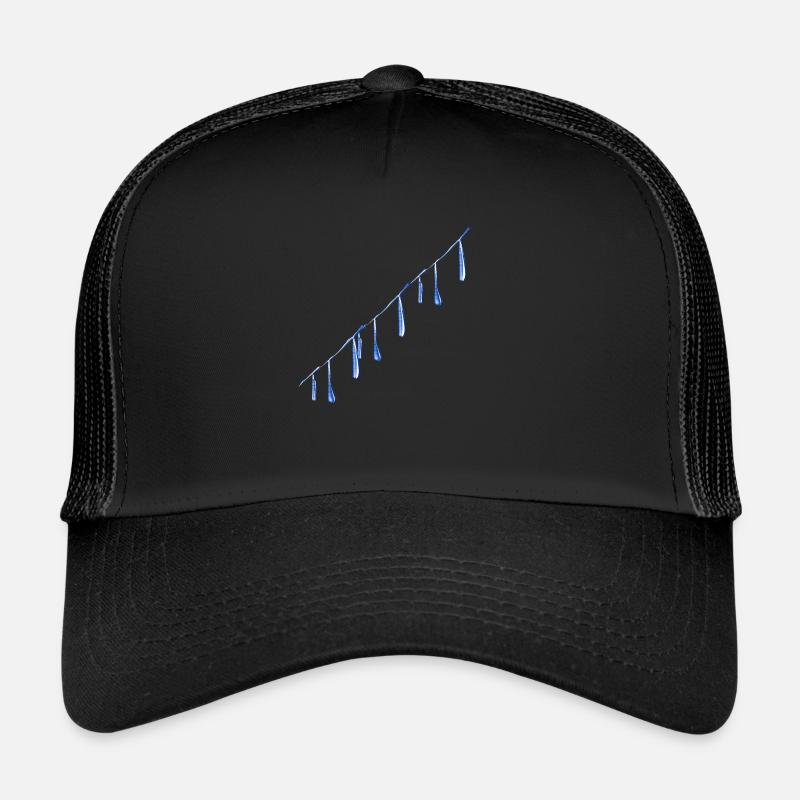 gouttes d’eau bordent l’eau Casquette trucker 
