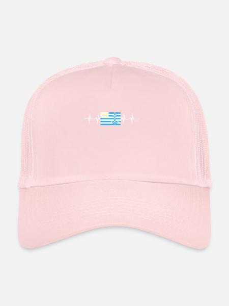 Breton Breizh Pur Beurre Heartbeat - Humour - Trucker Cap - pale pink - Front