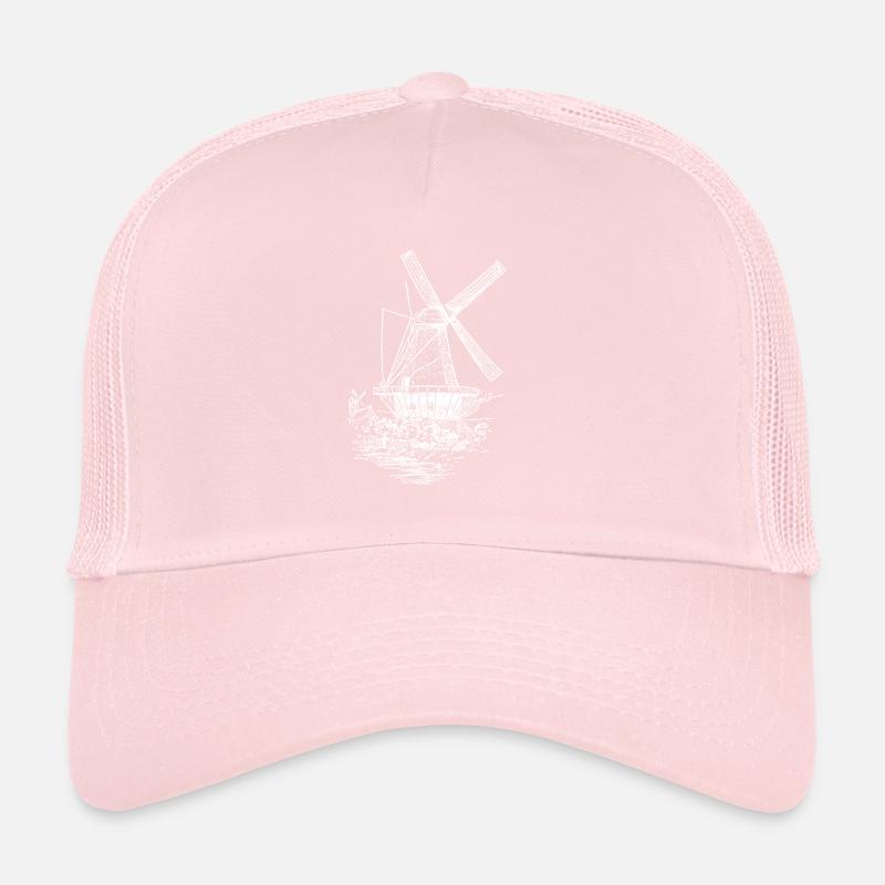 Pays-Bas Holland Moulin à vent Casquette trucker 