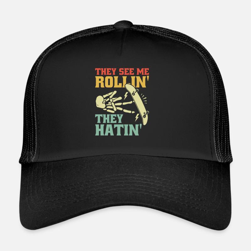 Fingerboard Hand Skateboarding Fingerboarding Trucker Cap