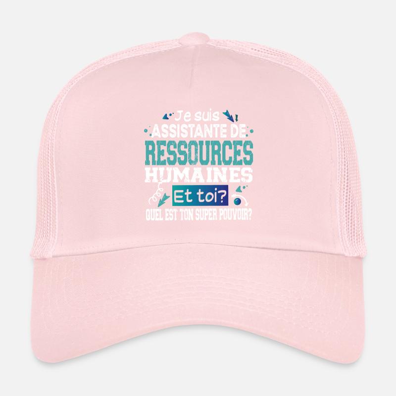 Assistante Ressources Humaines Super Pouvoir Casquette trucker 