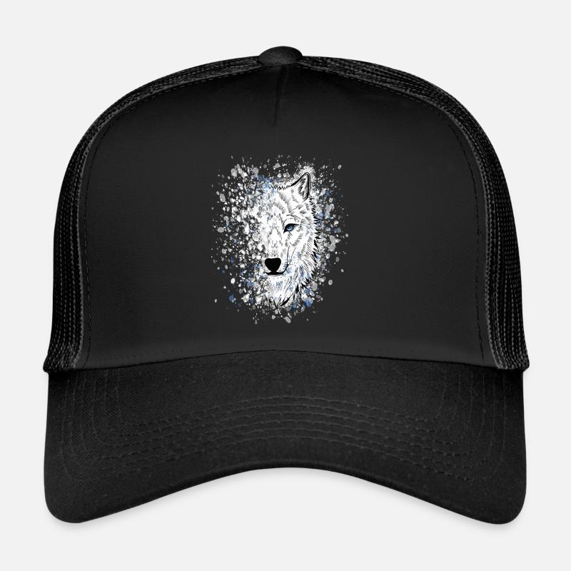 Polarwolf Weißer Wolf Trucker Cap