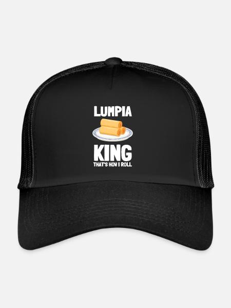 Filipino Pride Pinoy Spring Roll Lumpia Thats How - Casquette trucker  - noir/noir - Devant