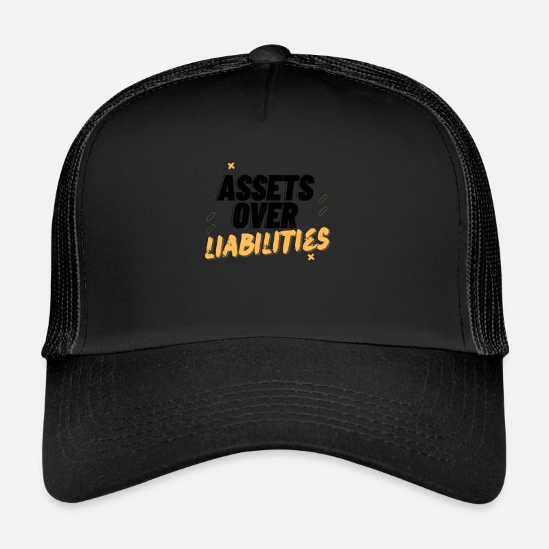 Actifs sur passifs Entrepreneur comptable Casquette trucker 