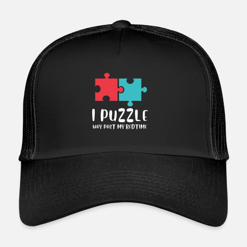 Puzzle Queen - Je passe devant mon heure de coucher Casquette trucker 