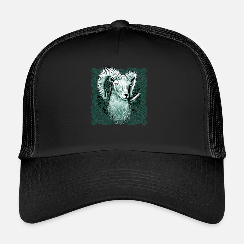 Aries Celtic knot pattern Trucker Cap