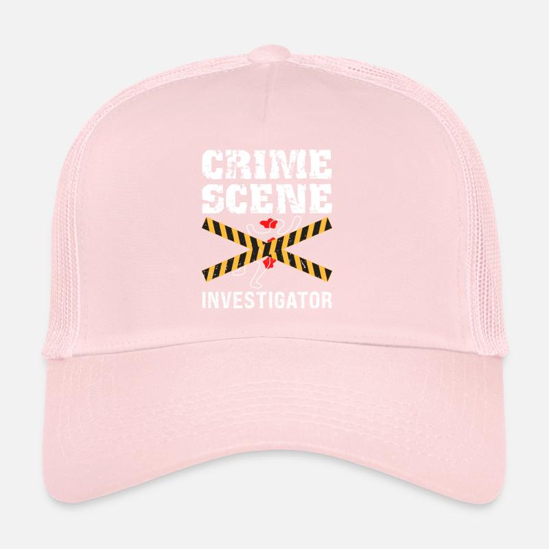 Forensic technician crime scene investigator forensic saying Trucker Cap