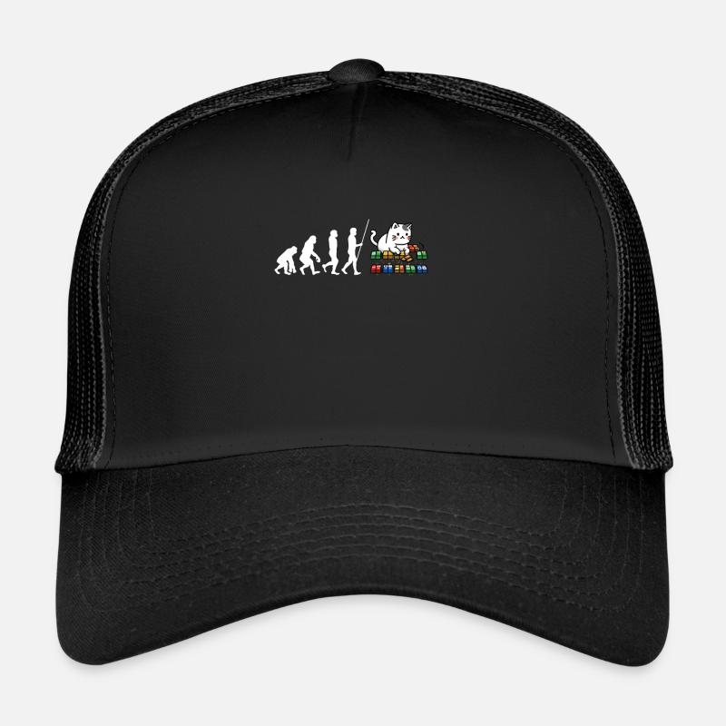 Cats Playing Mahjong Trucker Cap