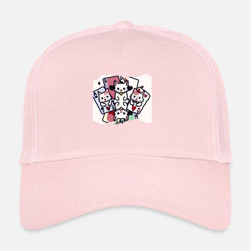 Cats Playing Cards Trucker Cap