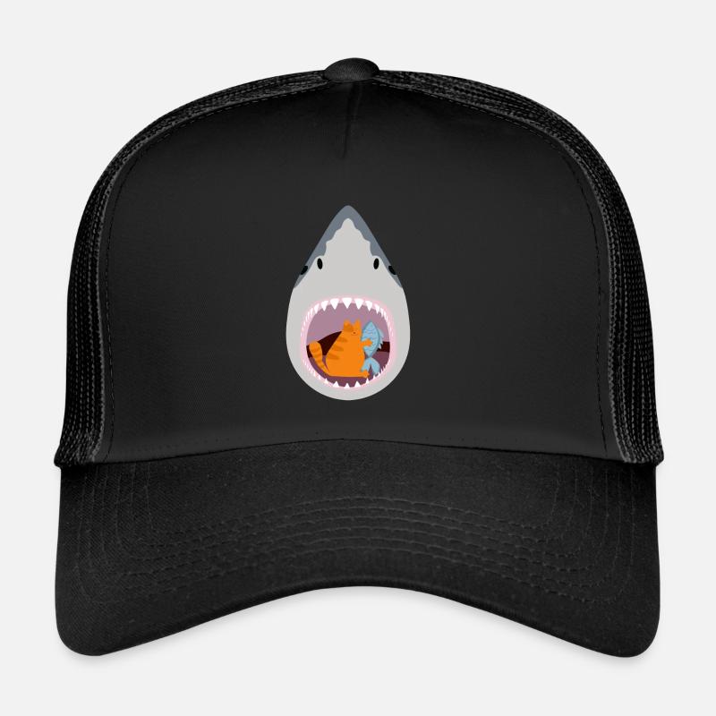 Chat mangeur de requins Casquette trucker 