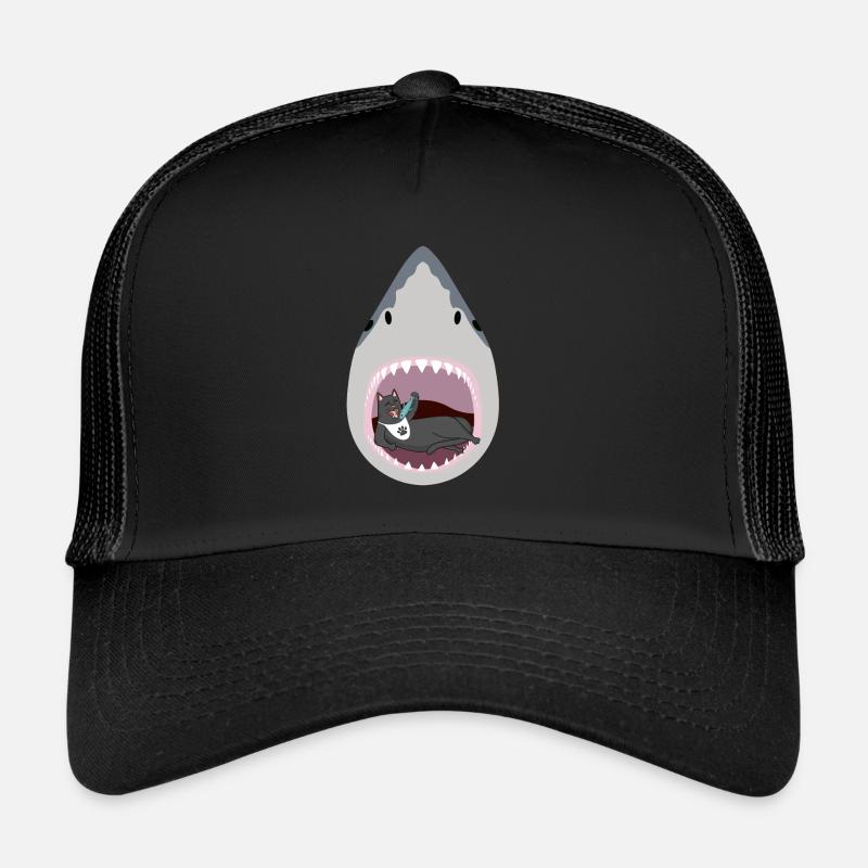 Chat mangeur de requins Casquette trucker 