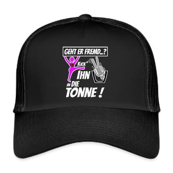 Fremdgeher Betrüger - Trucker Cap - Schwarz/Schwarz - Vorne