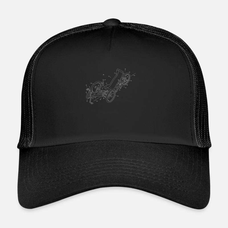 Vélo couché et vélomobile Casquette trucker 
