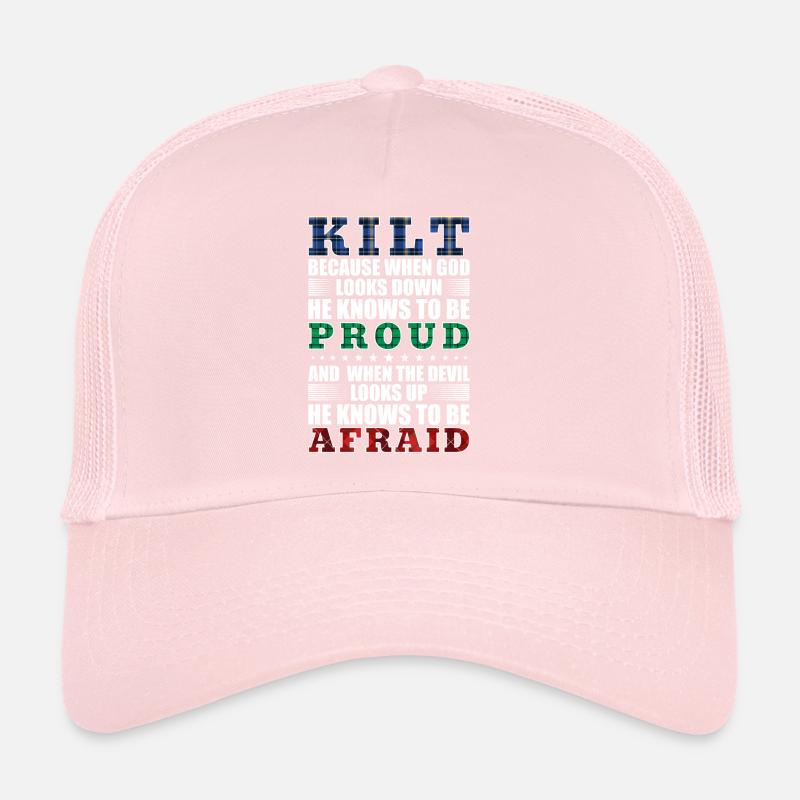 Kilt écossais disant jupe écossaise Écosse Casquette trucker 
