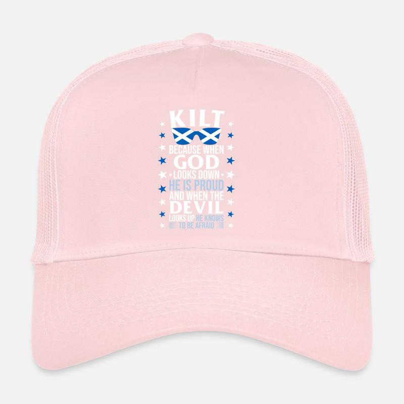 Kilt écossais disant jupe écossaise Écosse Casquette trucker 