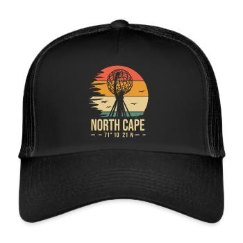 Nordkap Nordkap Nordkap - Trucker Cap - Schwarz/Schwarz - Vorne