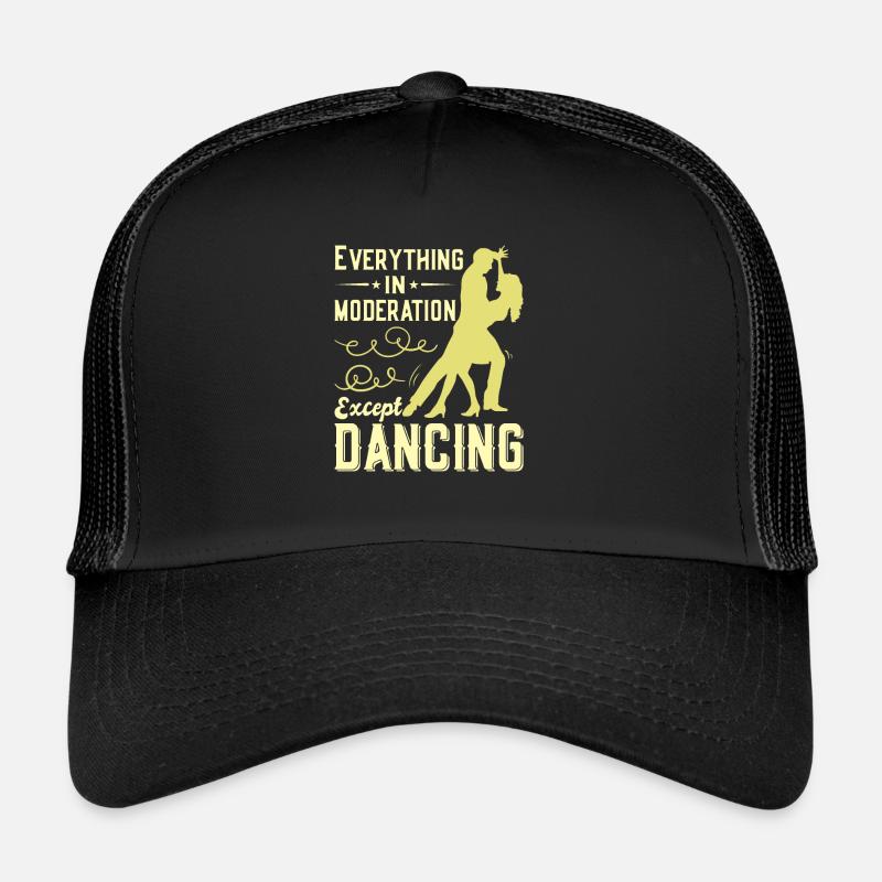 Dancing Slogan Ballroom Couple Dance Dance Floor - Trucker Cap - black/black