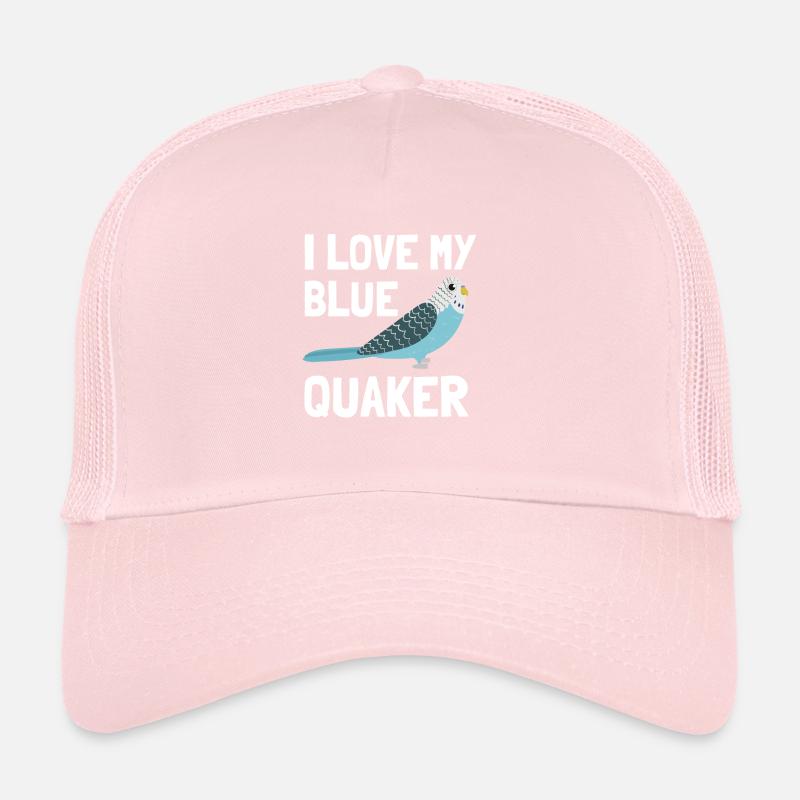Blue Quaker Parrot Mom Trucker Cap