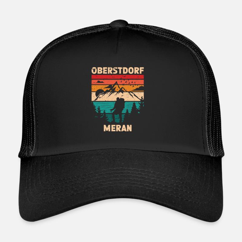 Traversée des Alpes Sentier de randonnée longue distance Oberstdorf Merano E5 Casquette trucker 