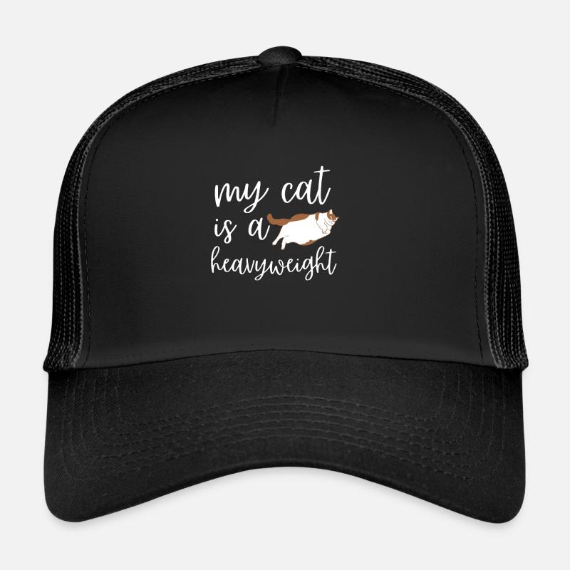 Obésité du gros chat Casquette trucker 